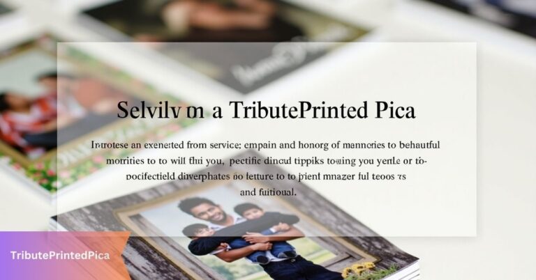 TributePrintedPica – Transform Photos into Timeless Keepsakes! 